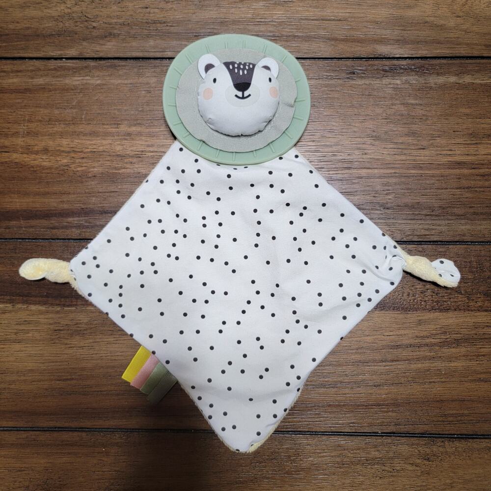 Taf Toys Infant Security Blanket w/ Teething Ring 7.5" X 7.5"